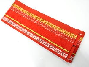 縞模様織出し半幅帯